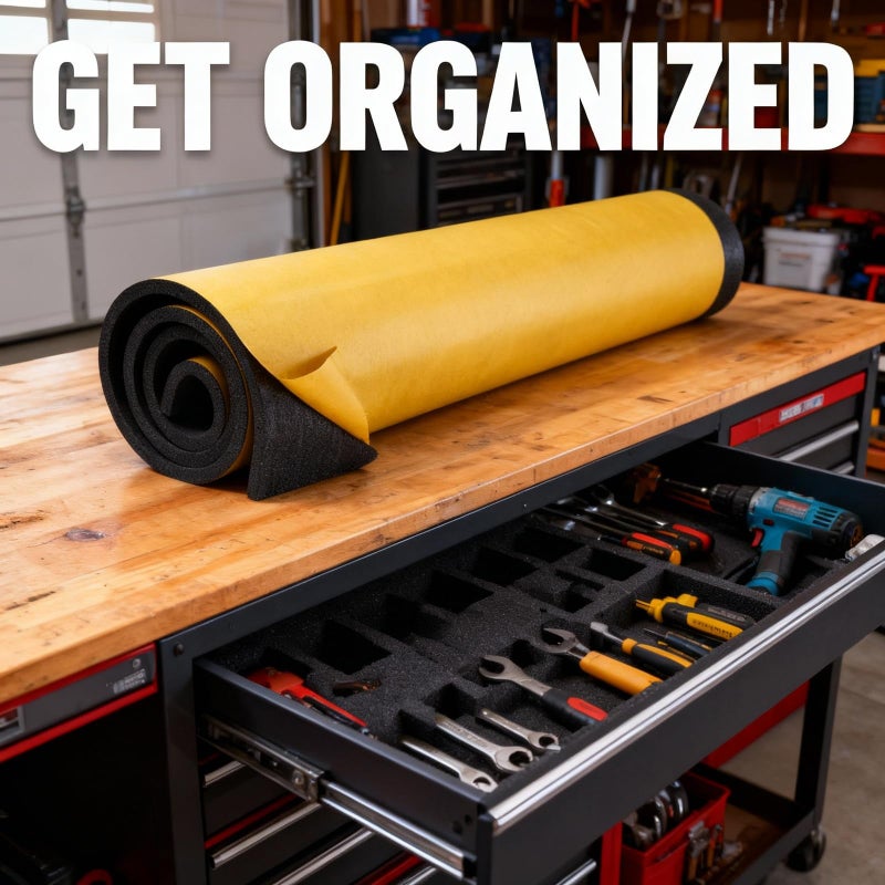 XCEL Marine Foam Roll with Self Adhesive â€“ Black, 72" x 17" x 1/4" Closed Cell Foam Rubber Water Resistant Padding Sheet â€“ Home, Marine, Garage, Automobile, Crafts & Cosplay (Black, 72" x 17" x 1/4") - Image 4